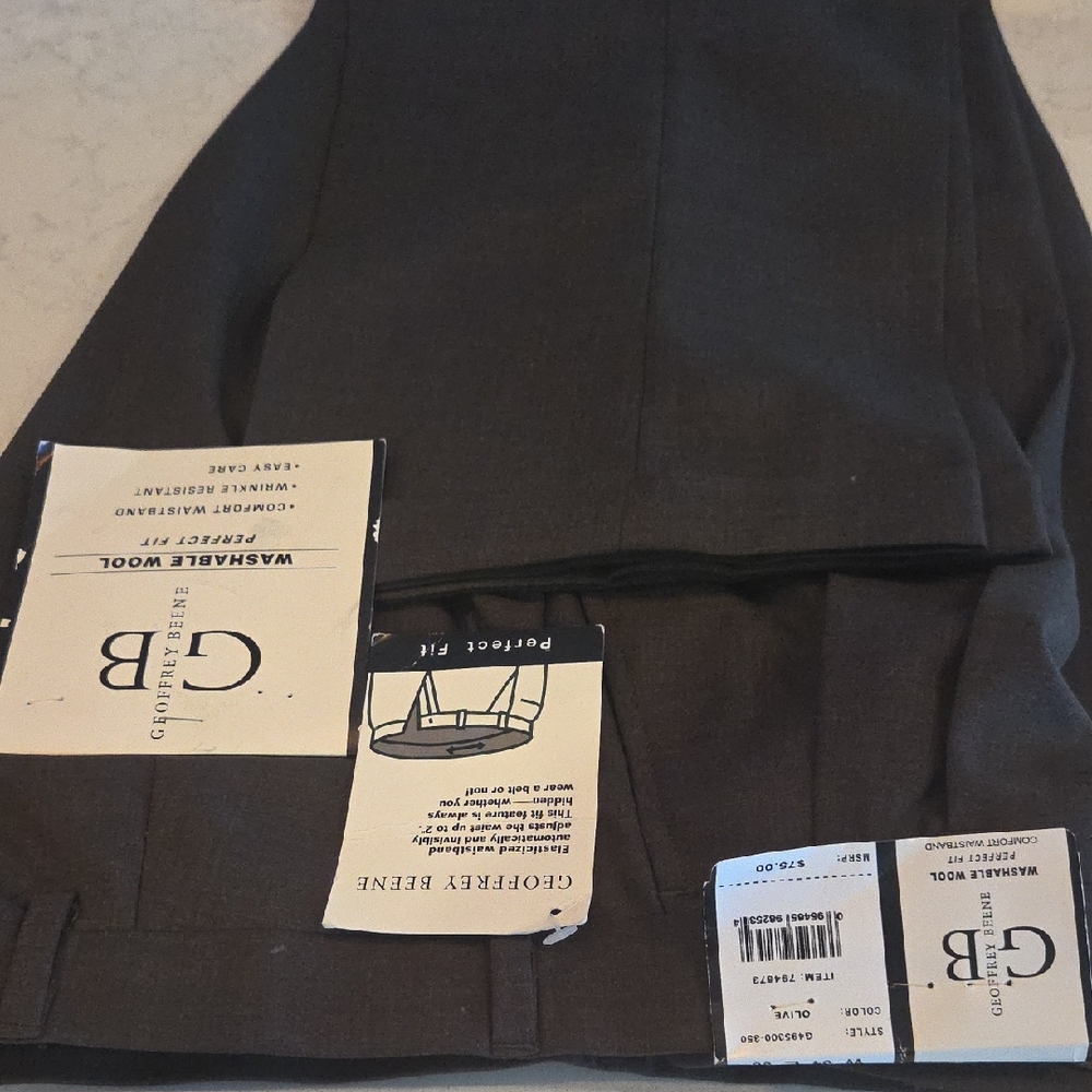 Geoffrey Beene Gray Elegant Dress Pants